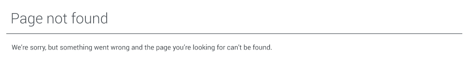 Page Not Found