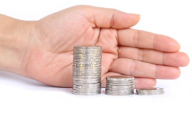 for news - Money_coins protected with hand